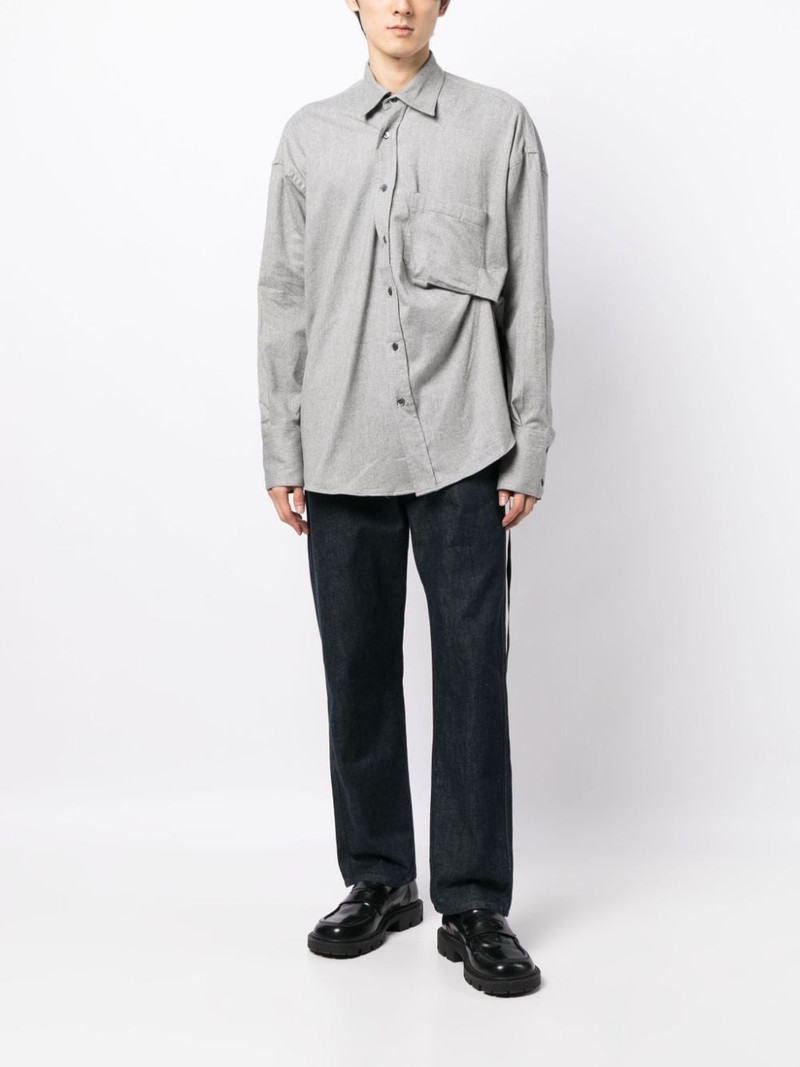MARINA YEE pleat-detail cotton shirt outlook