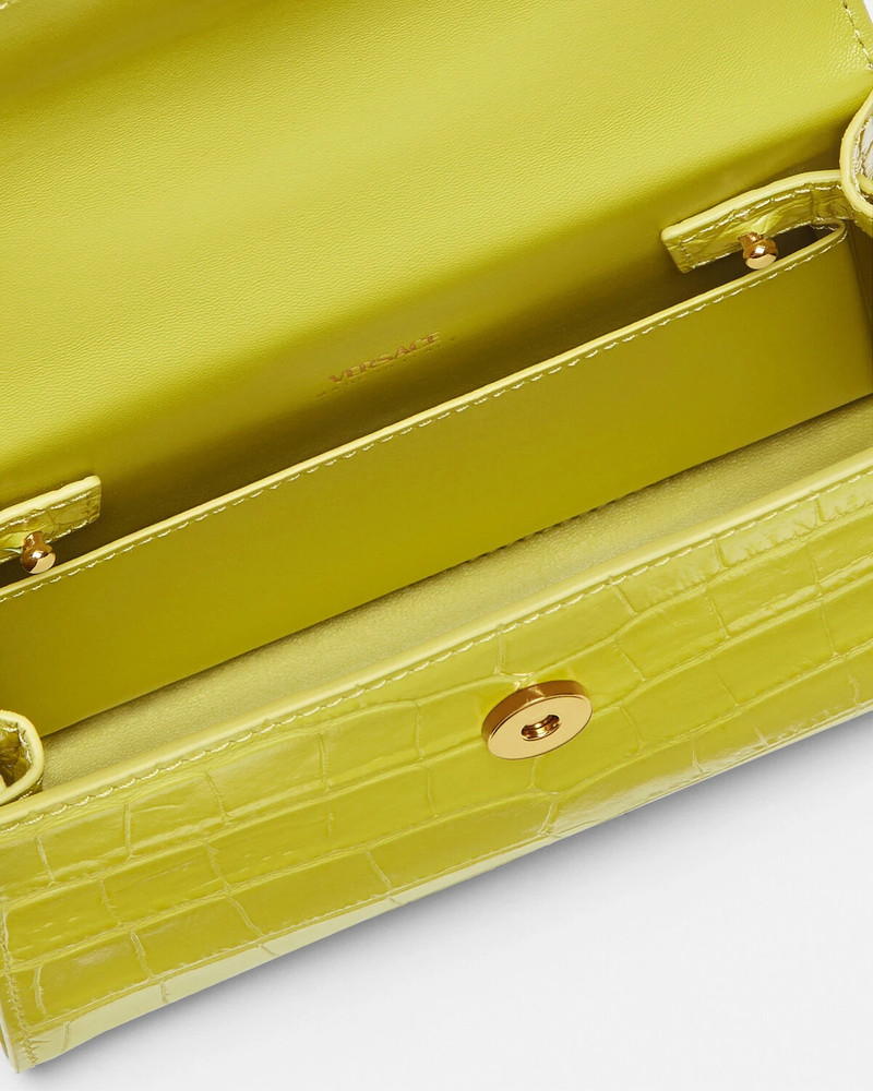 Croc-Effect Medusa '95 Small Handbag 5