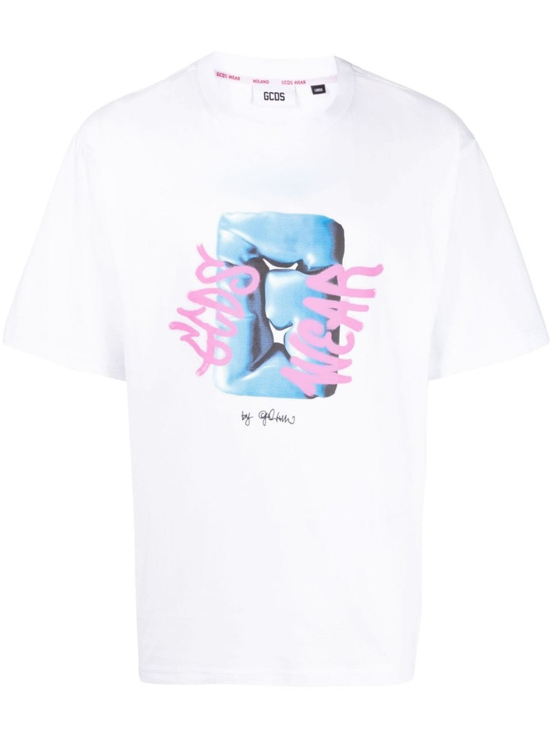 logo-print cotton T-shirt 1