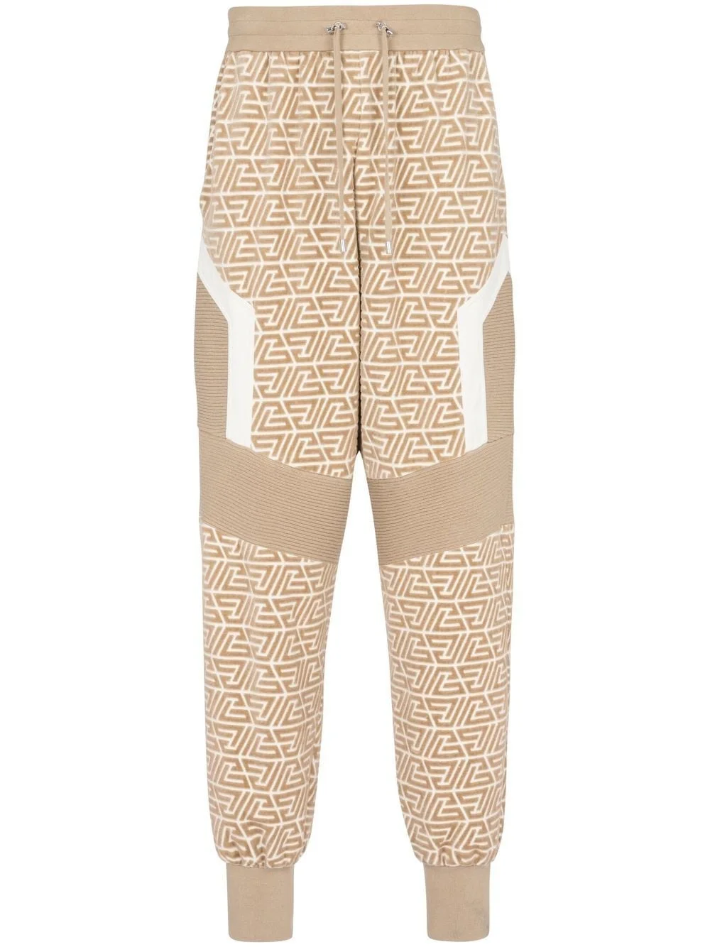 monogram panelled joggers - 1