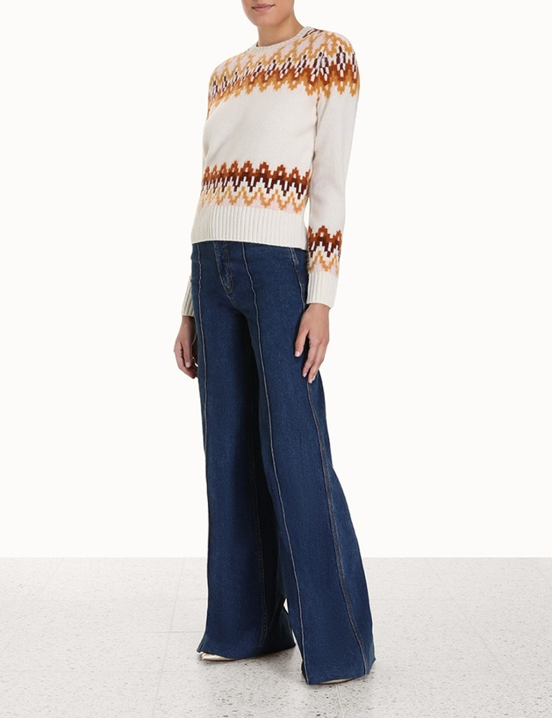 Zimmermann LYRICAL FAIR ISLE SWEATER outlook