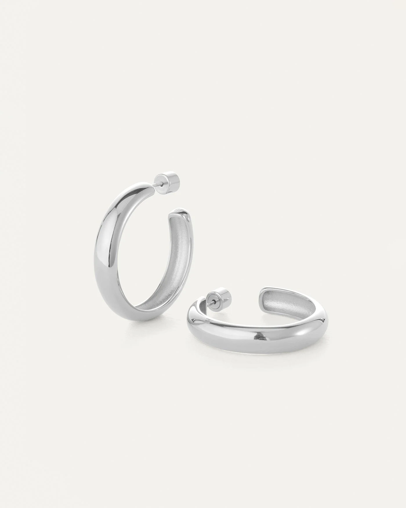 Staple Hoop Earrings - Large - 1