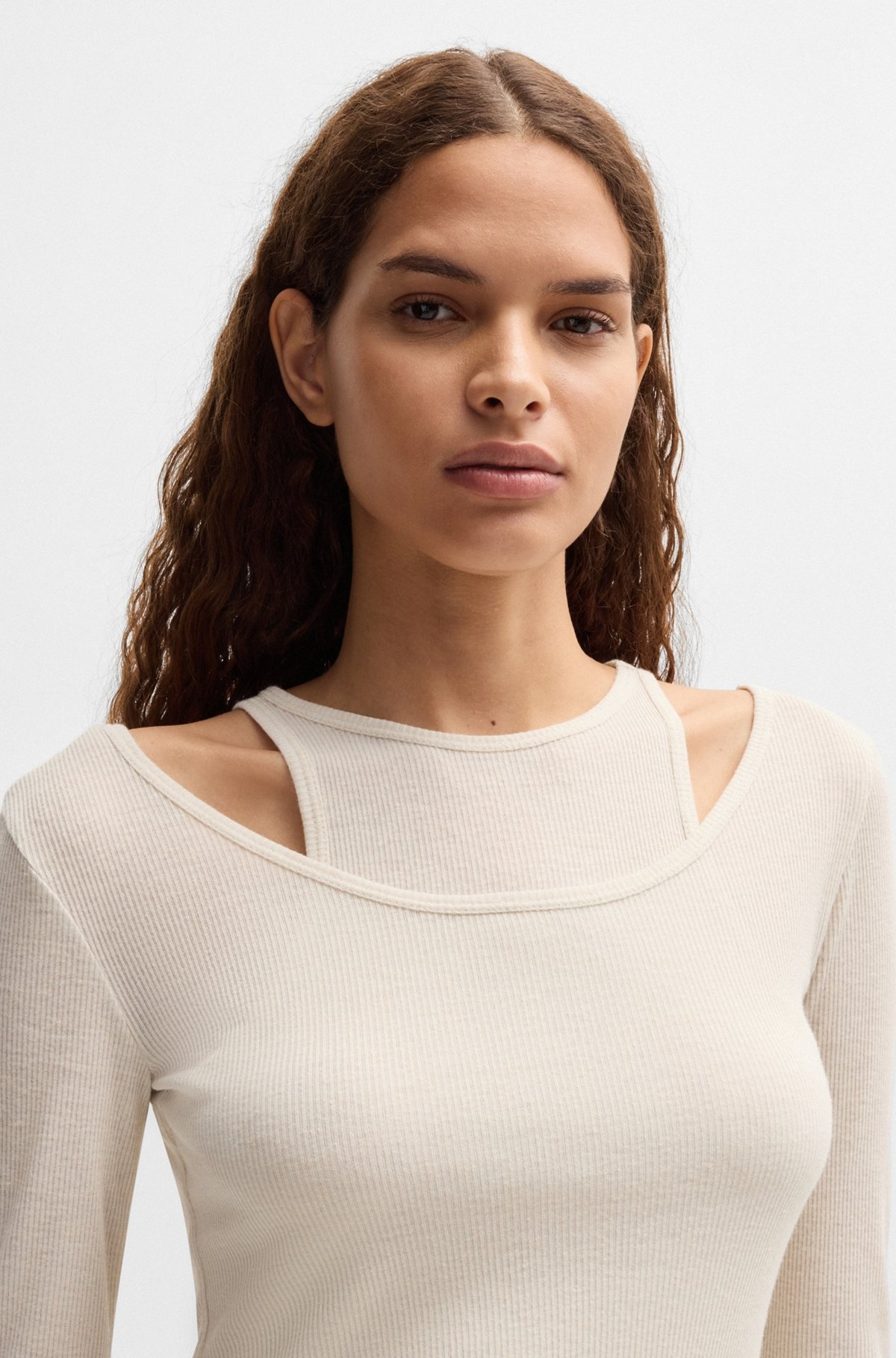 TWO-IN-ONE DRESS WITH LAYERED EFFECT - 4