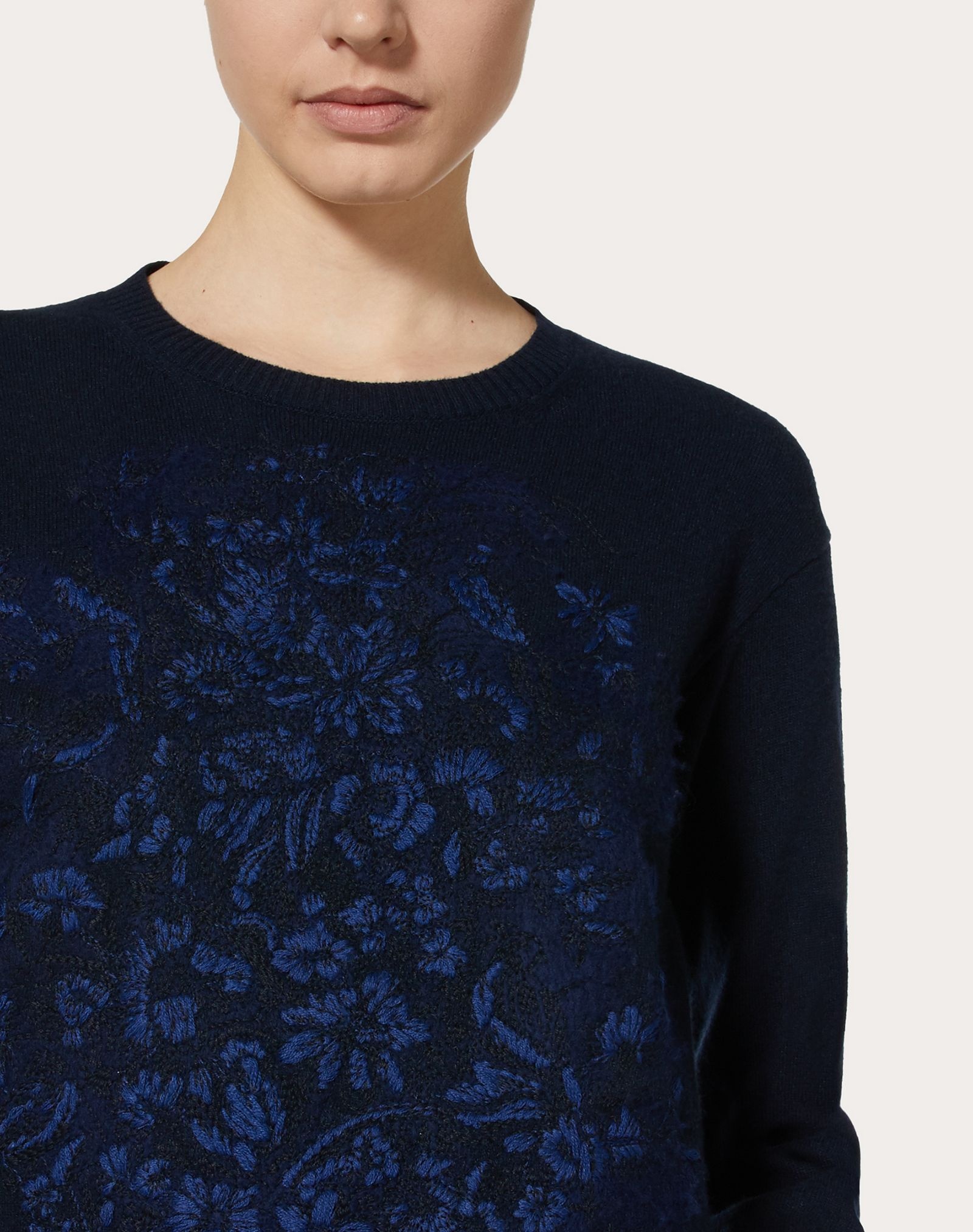 Embroidered Cashmere Wool Sweater - 5