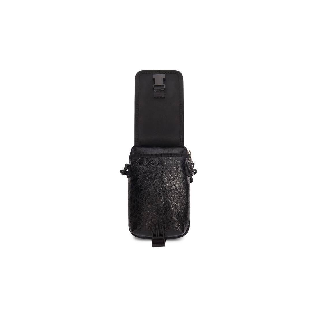 Men's Explorer Crossbody Pouch Bag in Black - 5