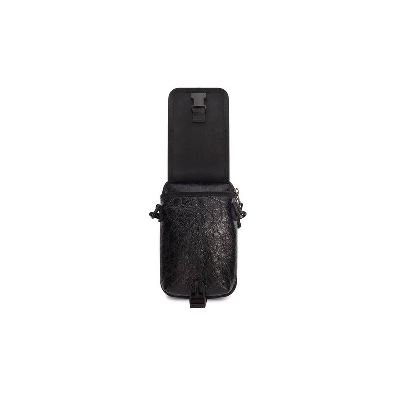 Men's Explorer Crossbody Pouch Bag in Black 5