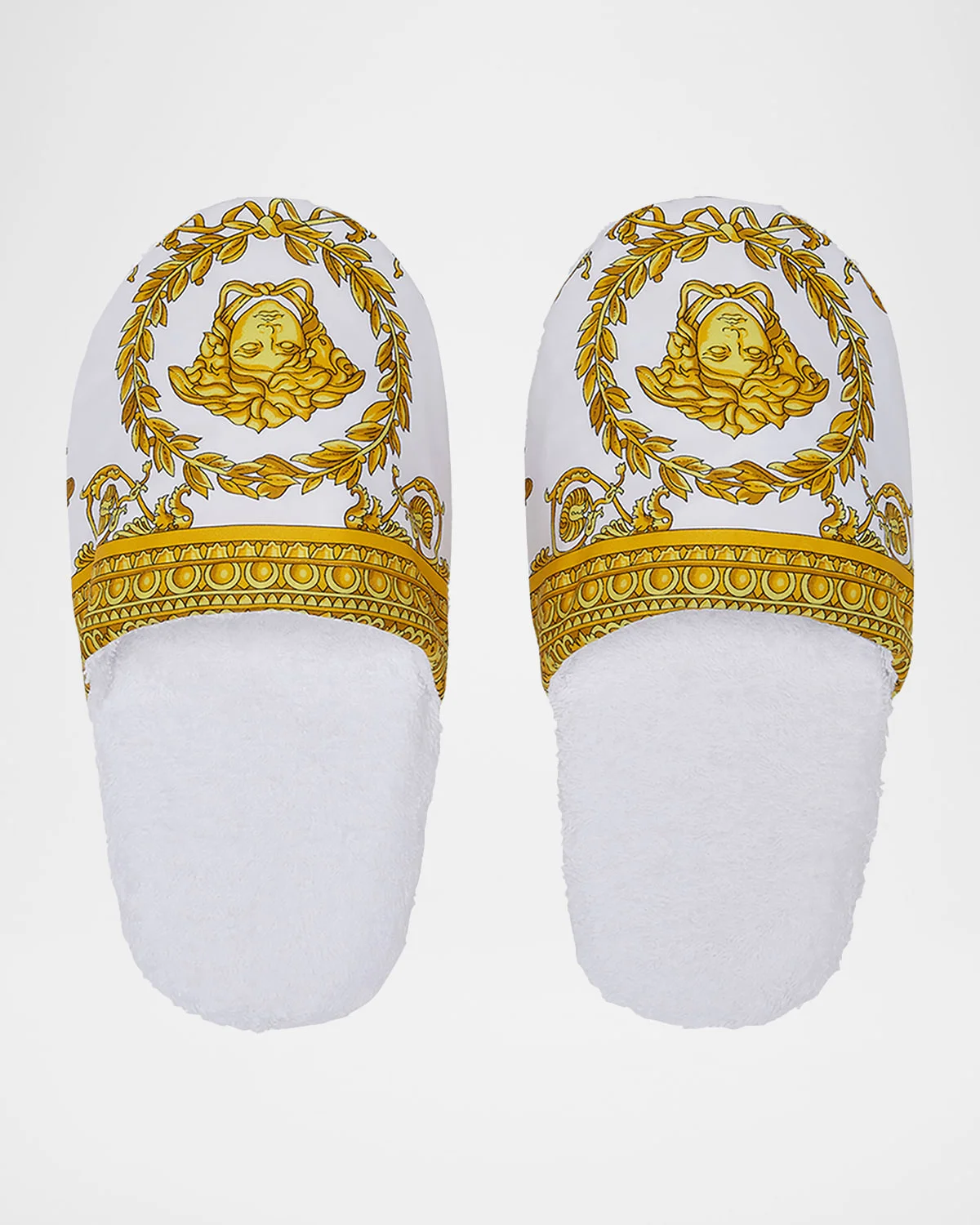 Men's Barocco-Print Mule Slippers - 1