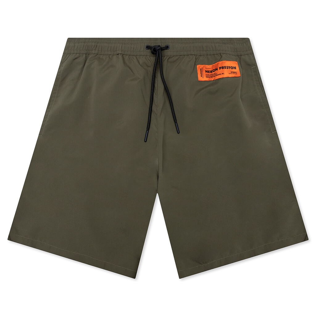 HERON PRESTON NYLON SWIMSHORTS - GREEN/NO COLOR - 1