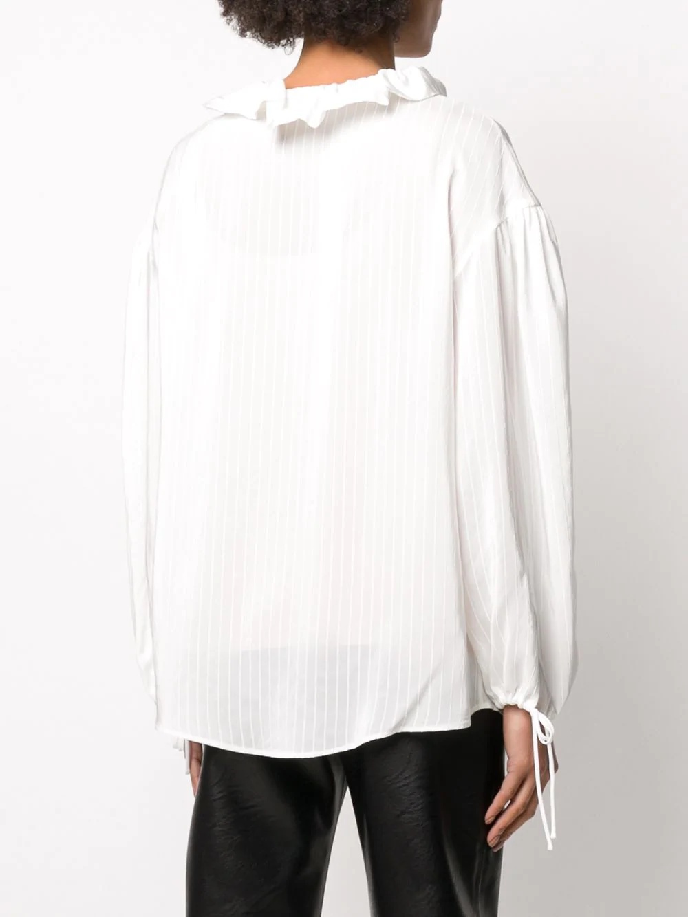 ruffled neck blouse - 4