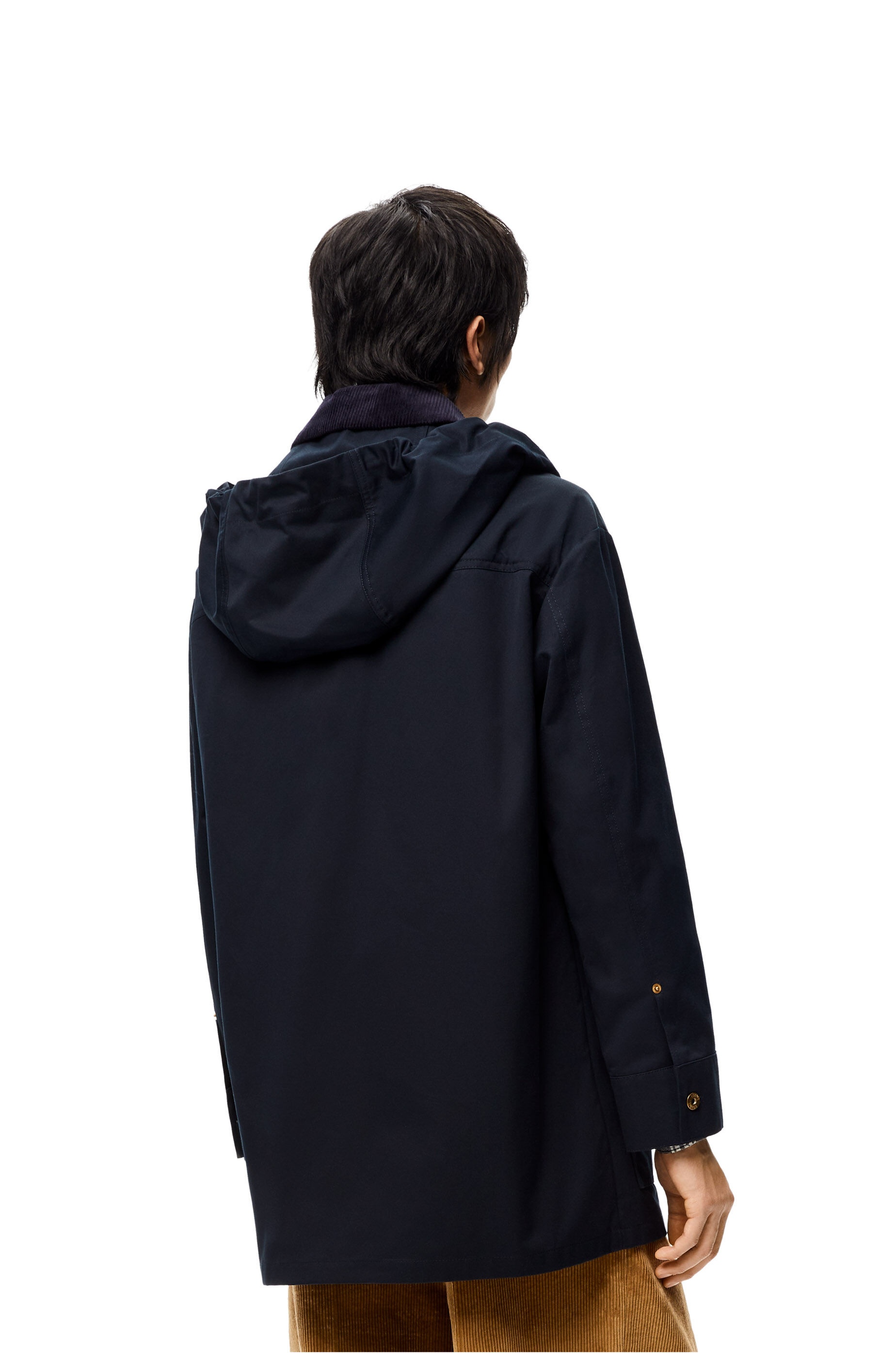 Patch pocket parka in cotton - 4