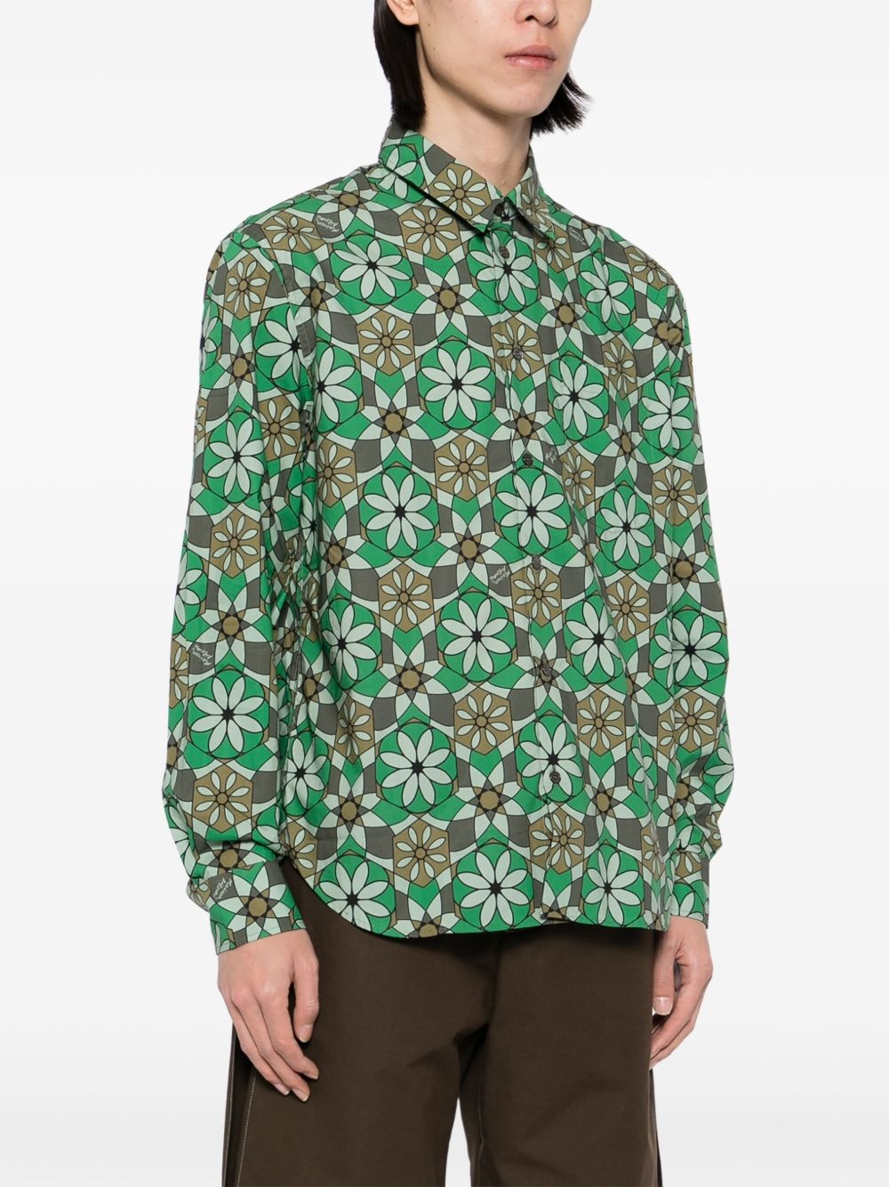 floral-print shirt - 3