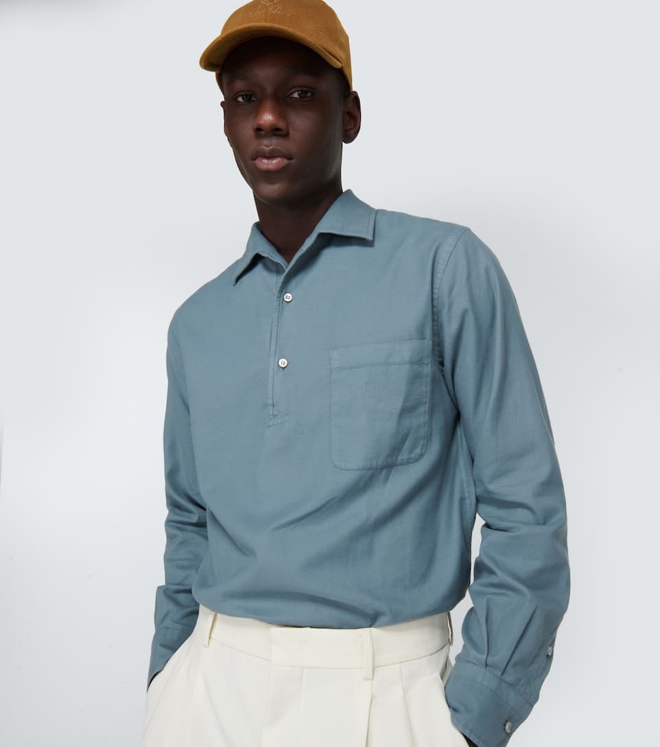 André denim polo shirt - 5