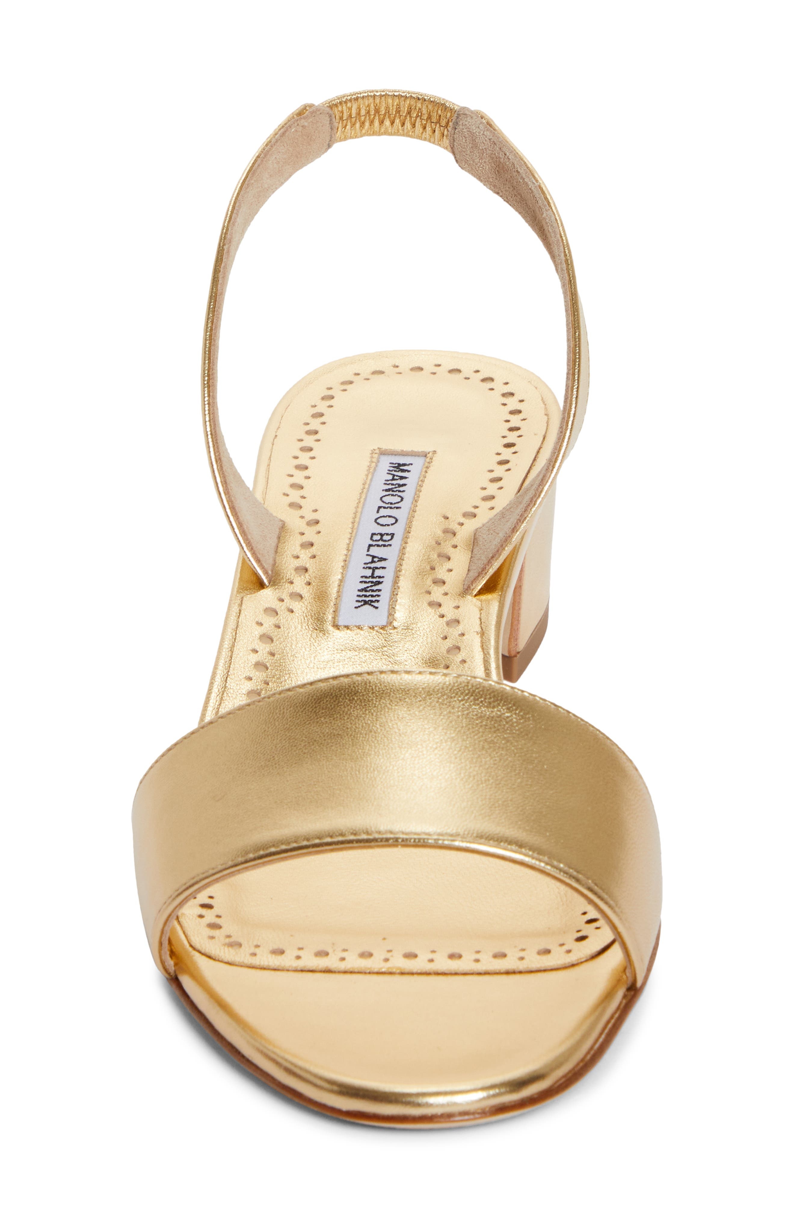 Manolo Blahnik Patopia Slingback Sandal in Gold at Nordstrom - 4