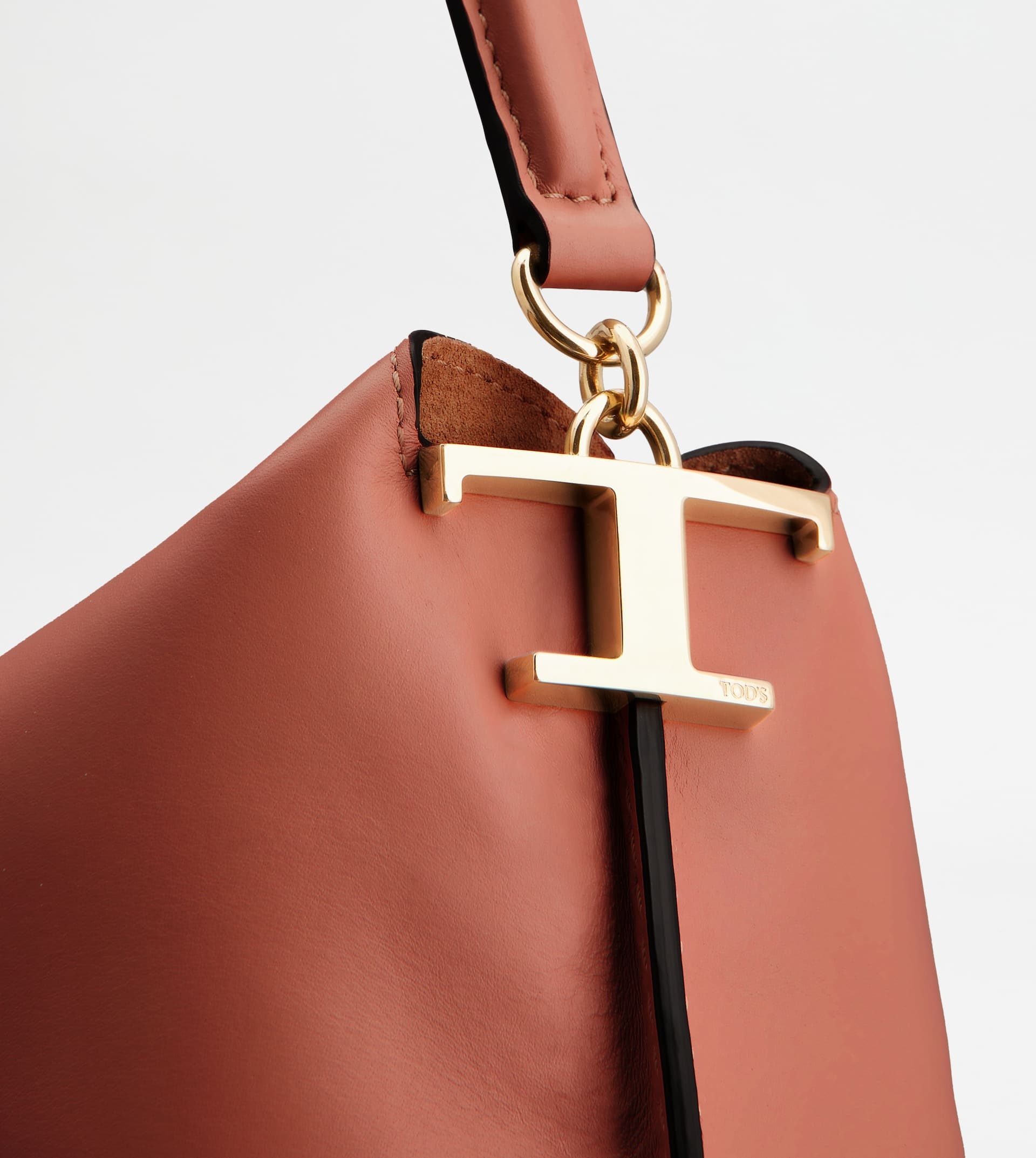 HOBO BAG TOD'S T CASE IN LEATHER LARGE - BROWN - 6