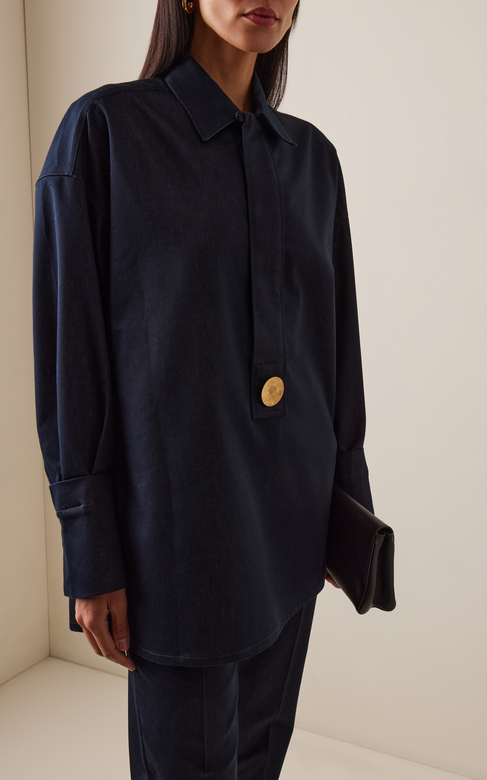 Noel Chambray Polo Shirt blue - 2