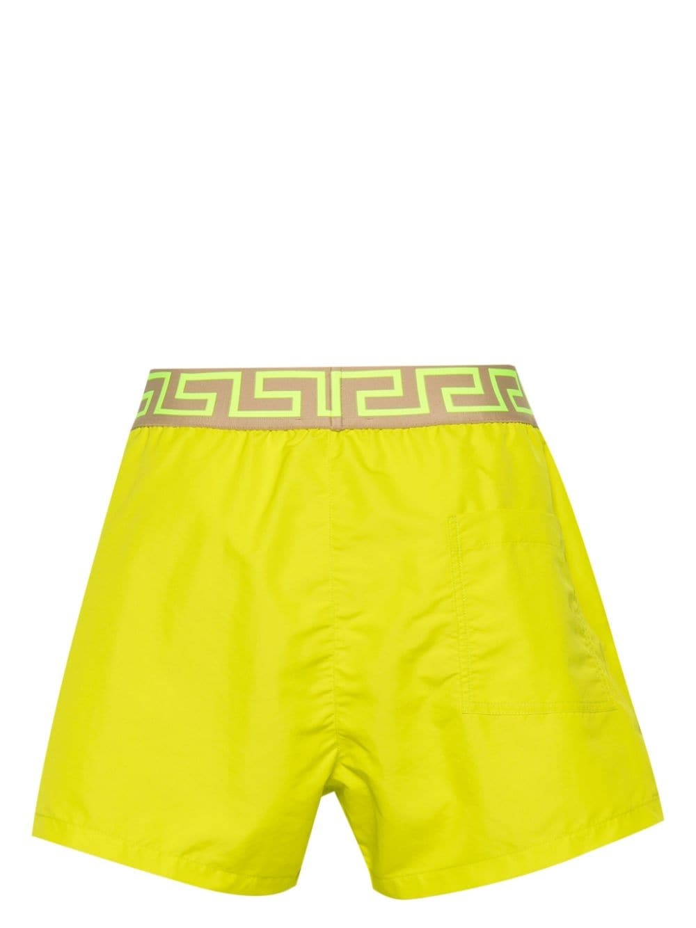 Greca-waistband swim shorts - 2