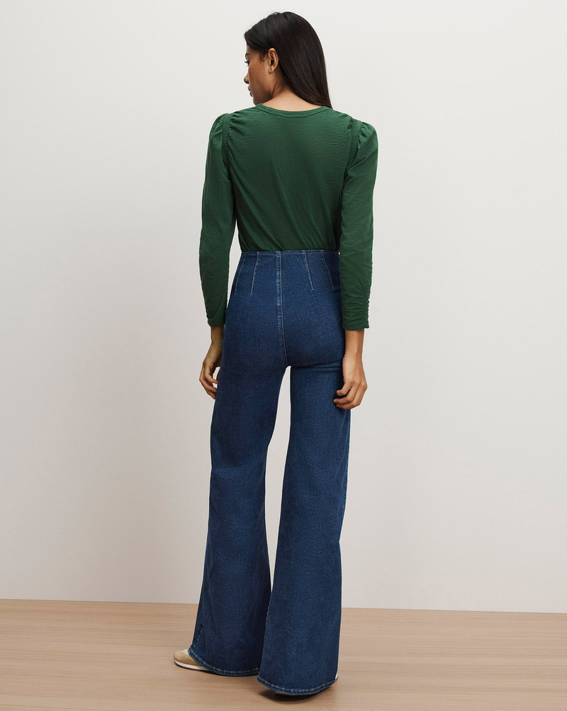BOUVET SMOCKED-SHOULDER T-SHIRT 5