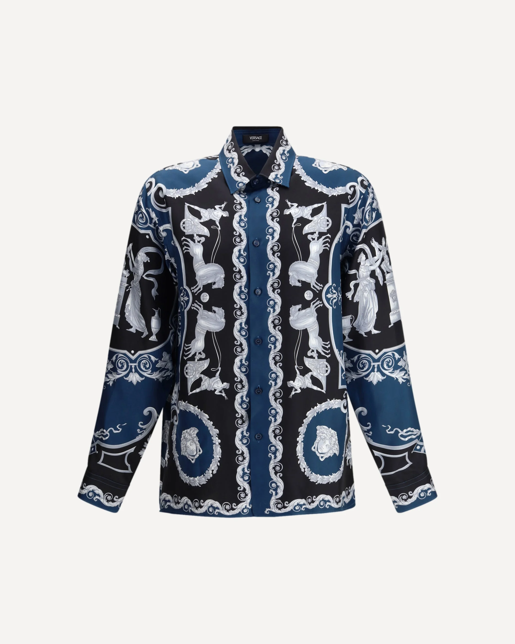 Regular-fit printed silk twill Shirt - 1
