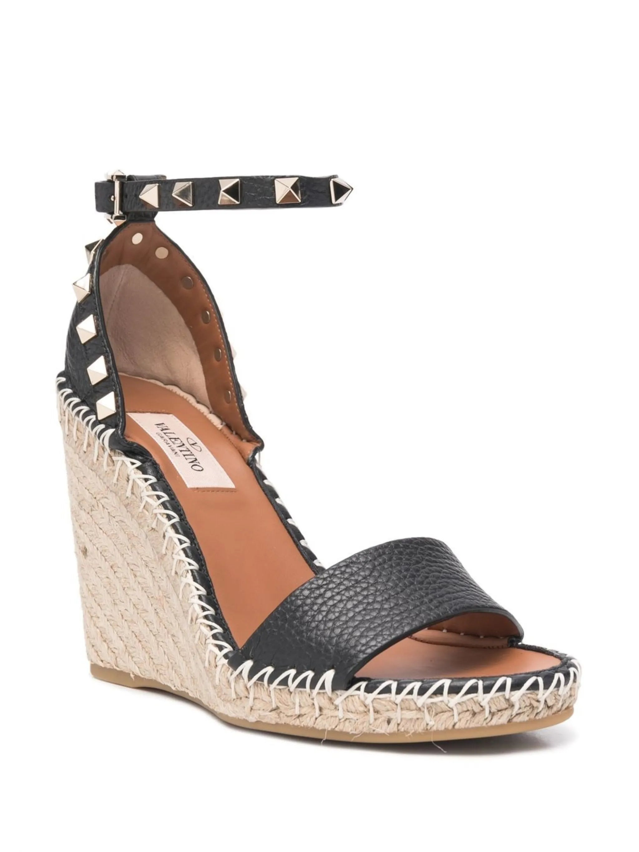 105mm Double Rockstud wedge sandals - 9