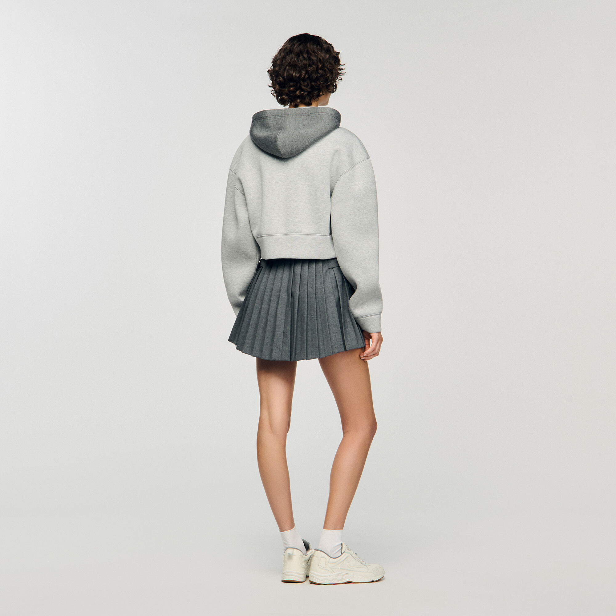 HOODED SWEATSHIRT JACKET - 5