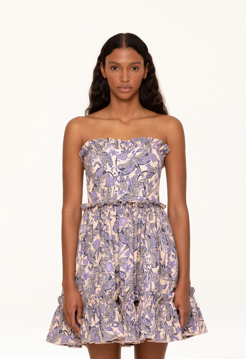 Rosa Libelulas Lavanda Mini Dress 5