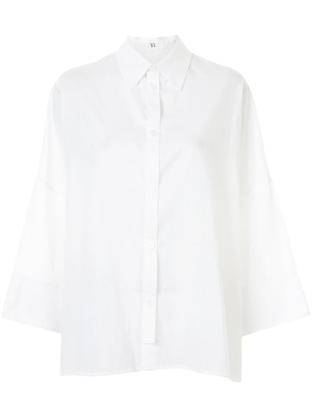 asymmetric-buttoned long-sleeve shirt - 1