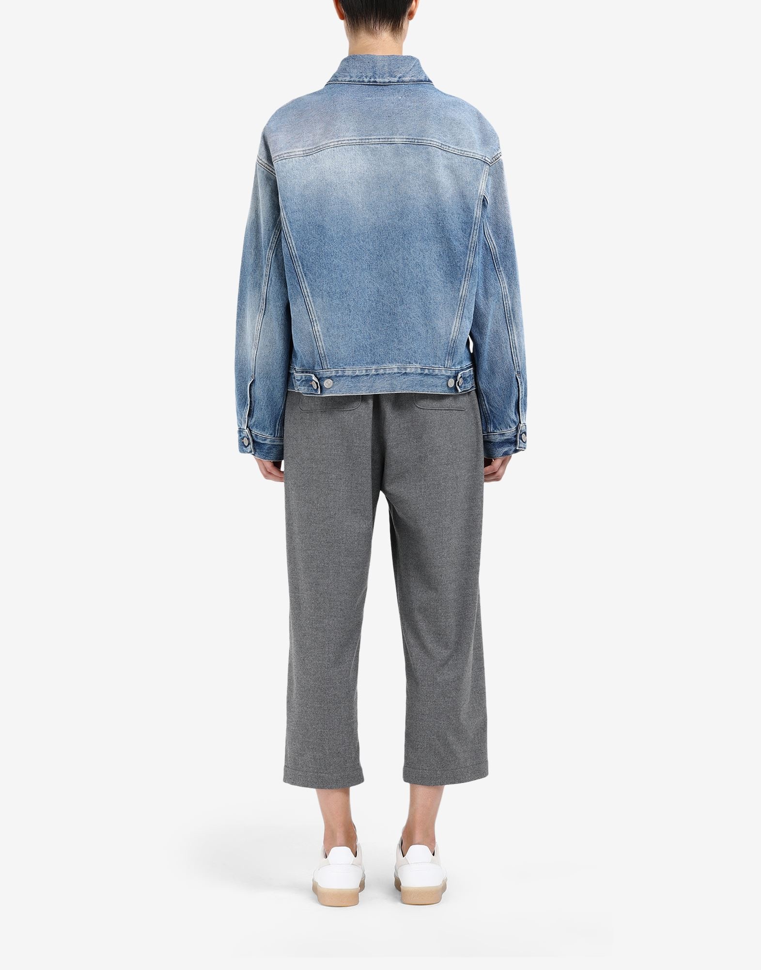 Trompe l'oeil denim jacket - 4