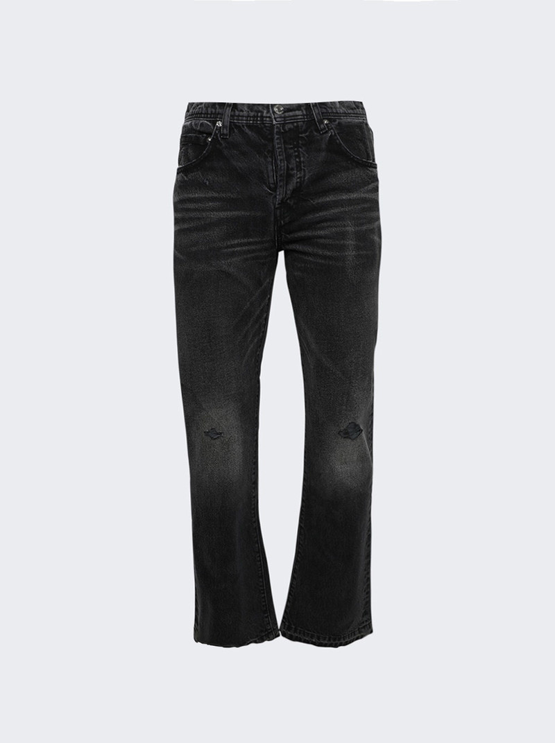 Burnt Flare Jeans Washed Black 1