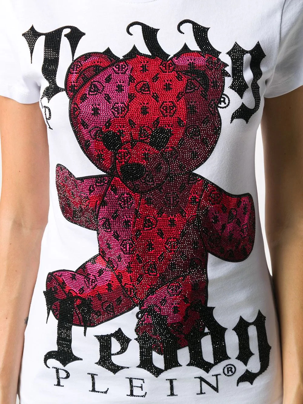 Monogram Teddy Bear crew neck T-Shirt - 5