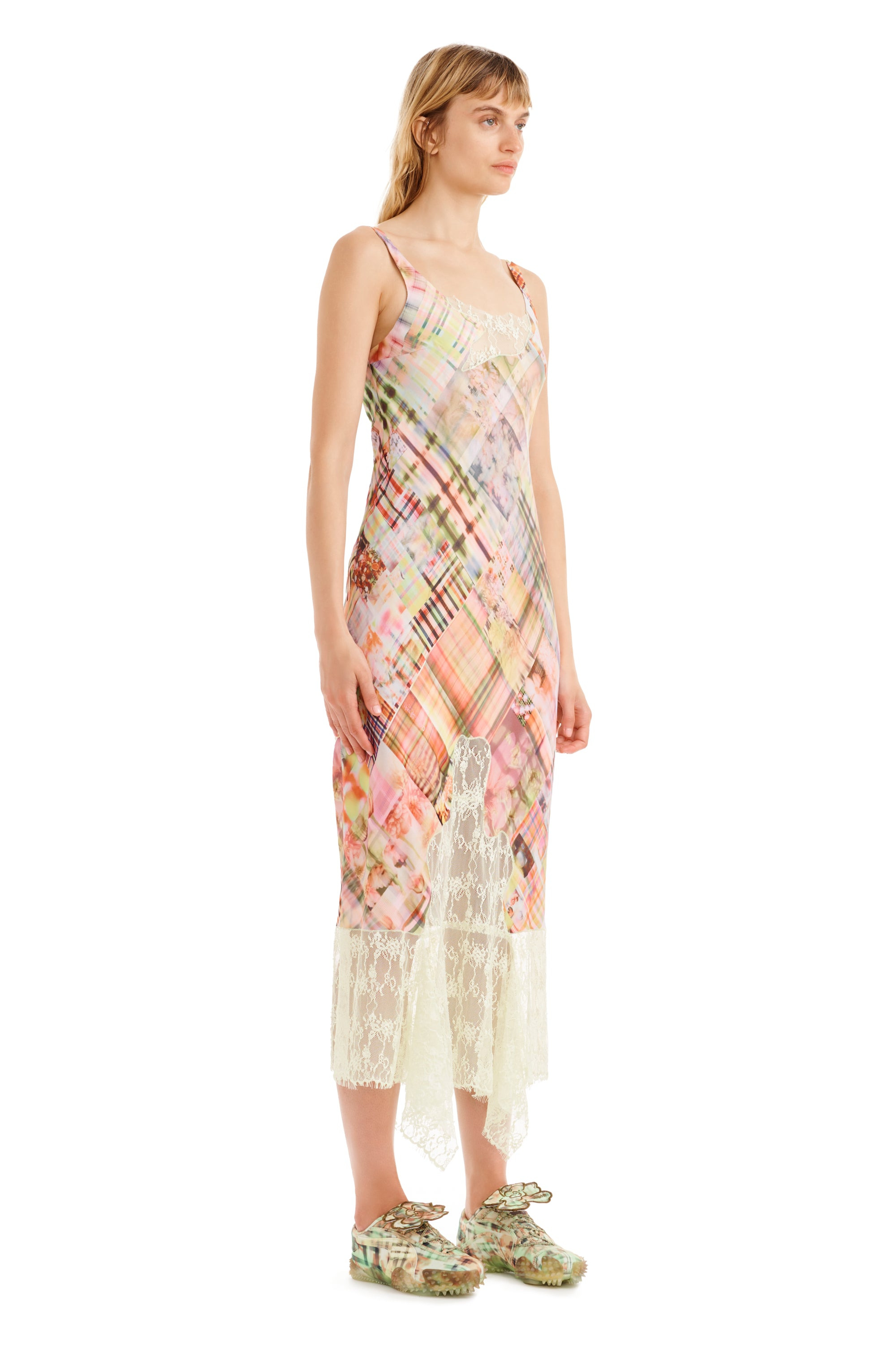 MULTI PLAID ANEMONE DRESS - 8