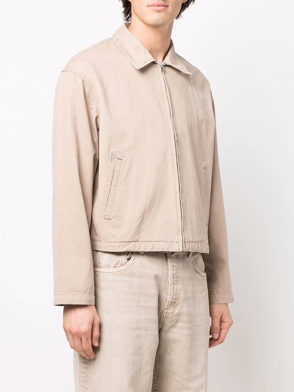 zip-front shirt jacket - 4