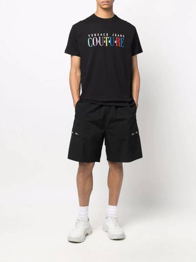 VERSACE JEANS COUTURE logo-print cotton T-shirt outlook