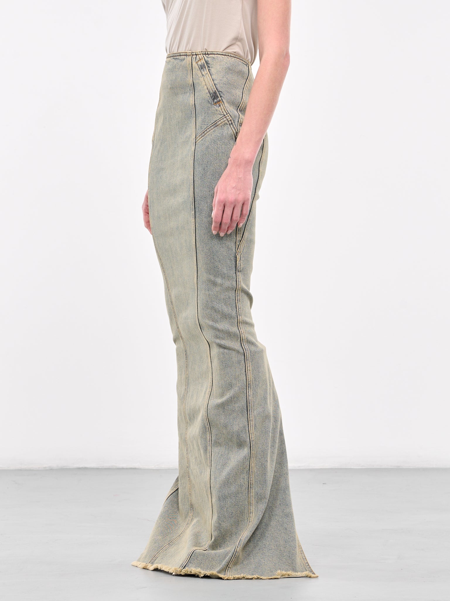 Channel Denim Skirt - 2