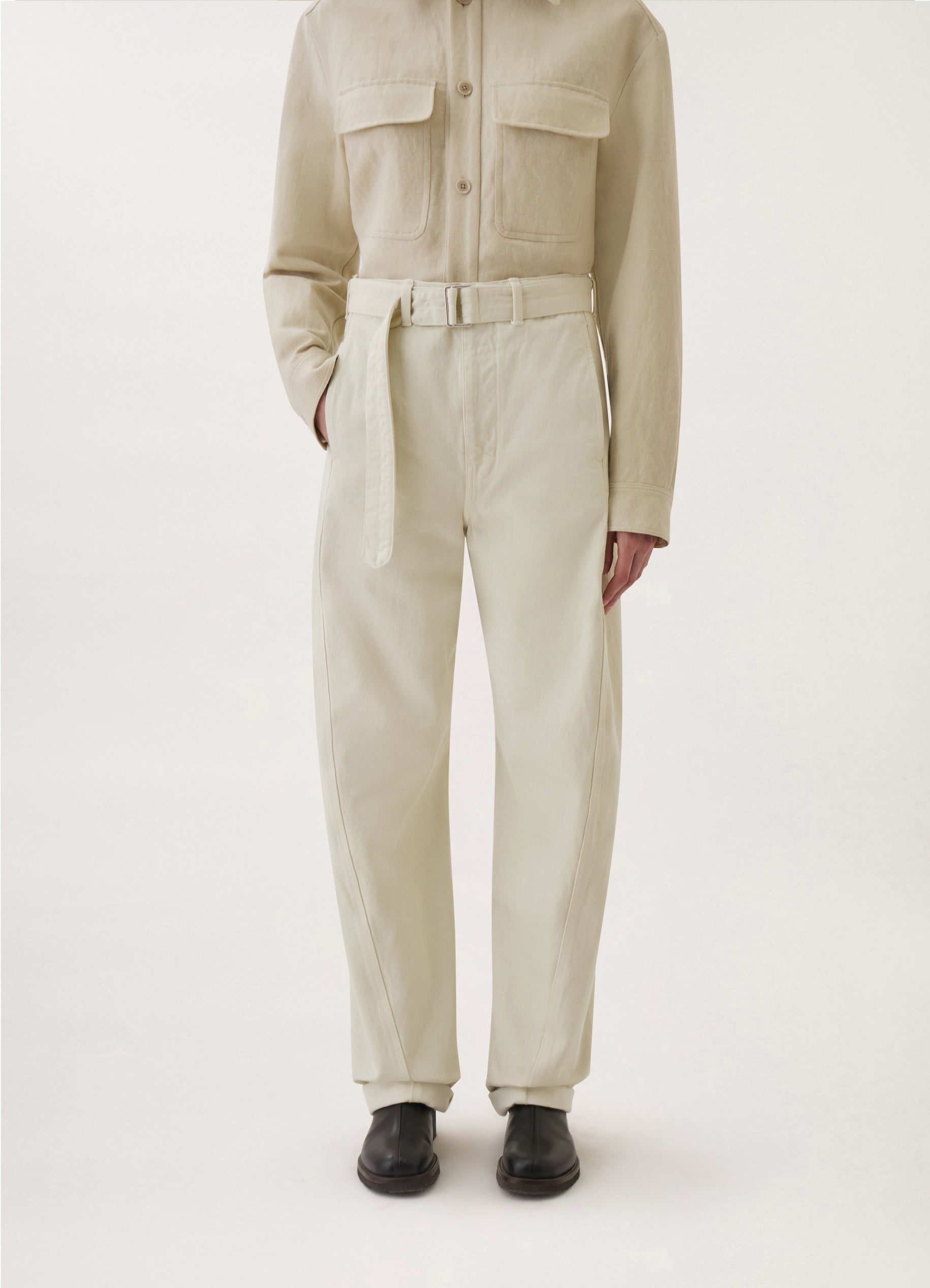 TWISTED BELTED PANTS
HEAVY GD DENIM - 10