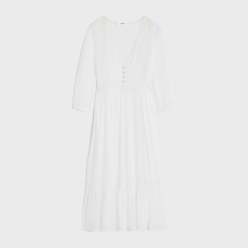 maxi dress in cotton twill 1