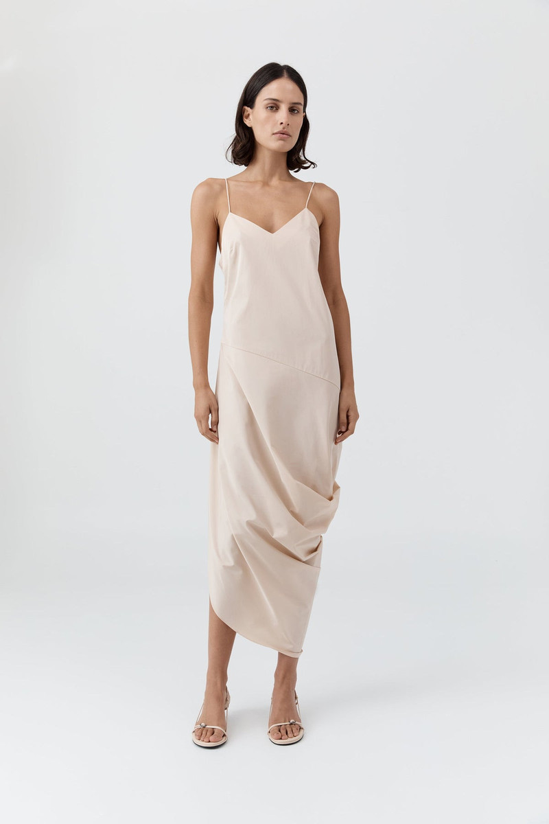 Paper Taffeta Drape Dress - Pink Salt 2