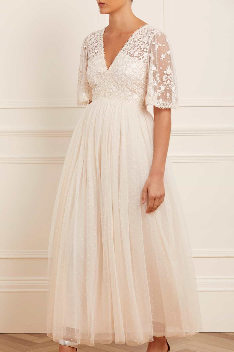 Needle & Thread Celestia Ribbon Bodice Ankle Gown outlook