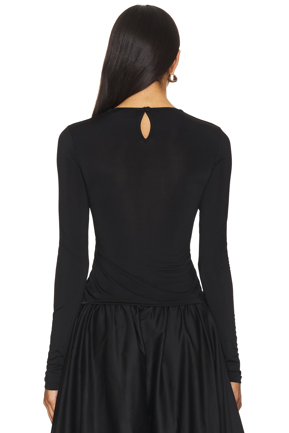 Lenna Tie Front Long Sleeved Jersey Top - 3