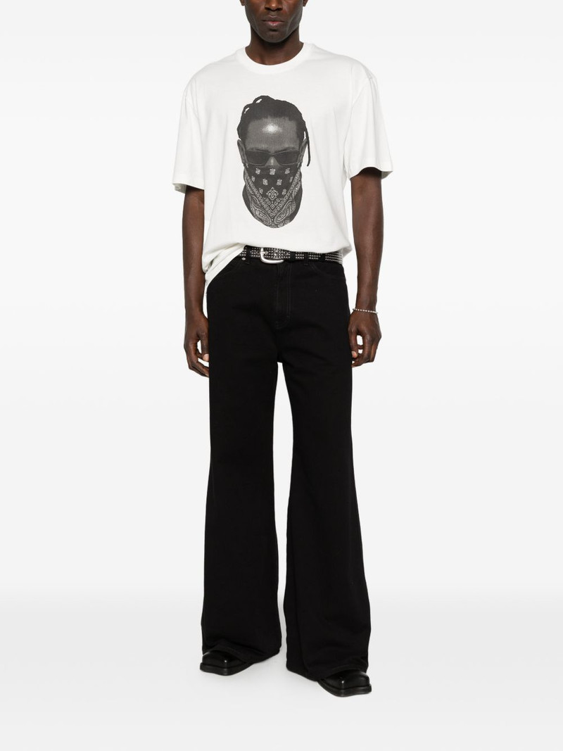 ih nom uh nit Mask-print T-shirt outlook