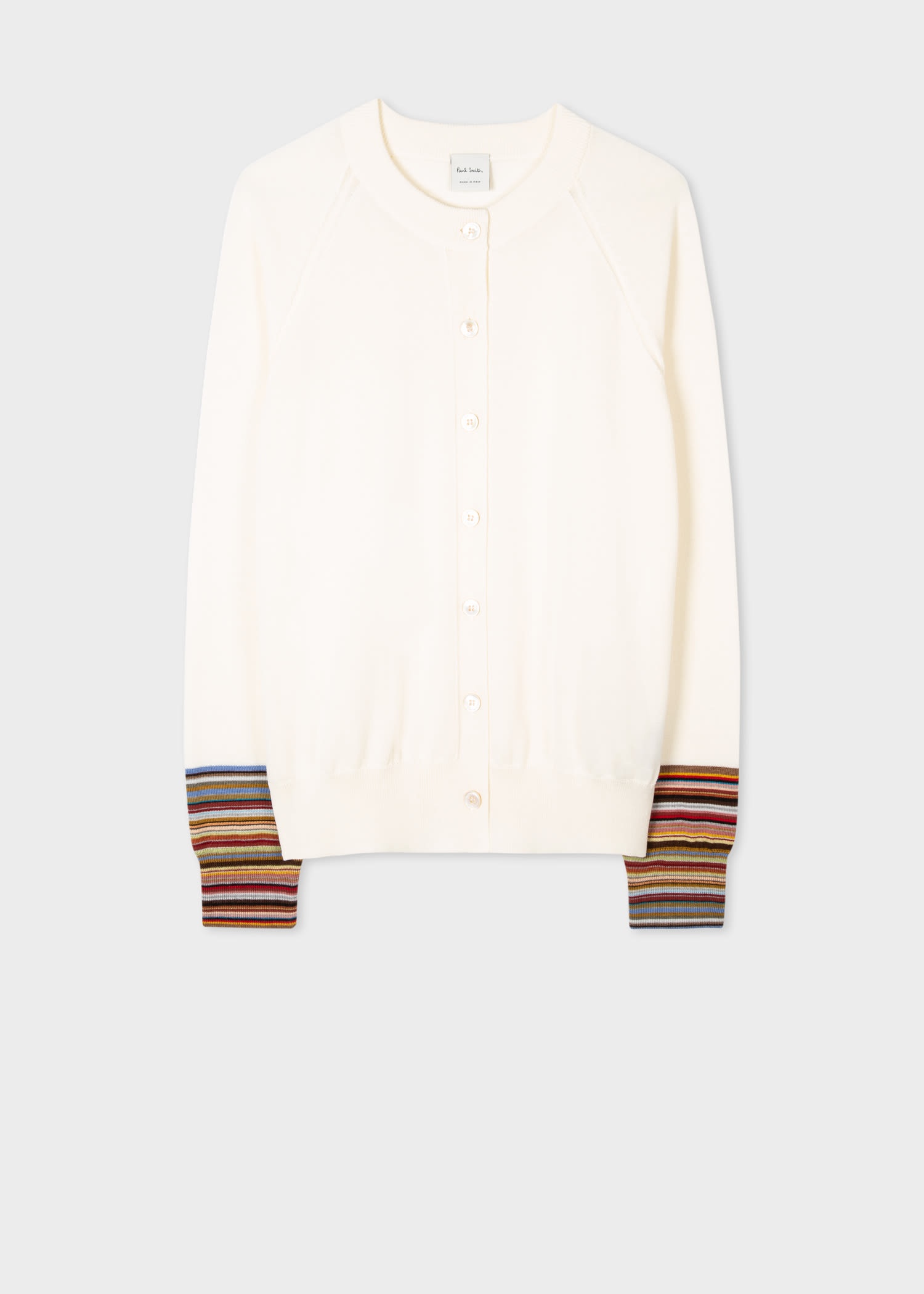 Cardigan With 'Signature Stripe' Cuffs - 1