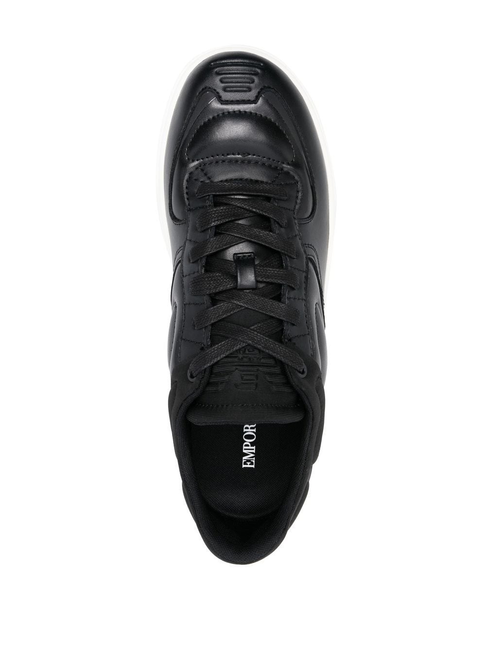 quilted hybrid lace-up sneakers - 4