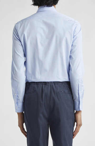 THOM SWEENEY Stretch Poplin Button-Up Shirt outlook