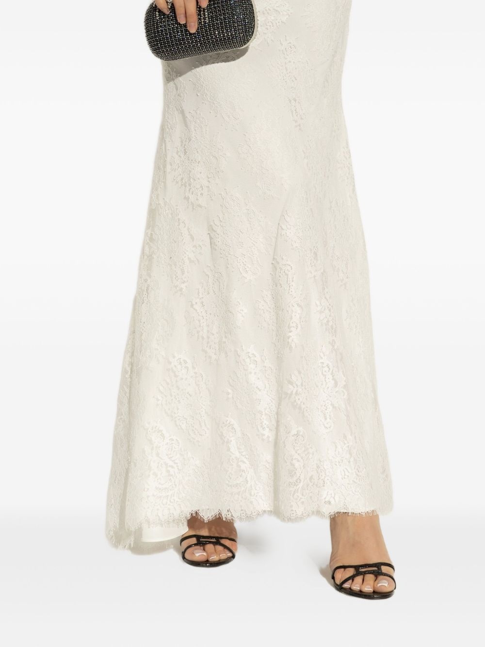lace embroidered maxi dress - 2