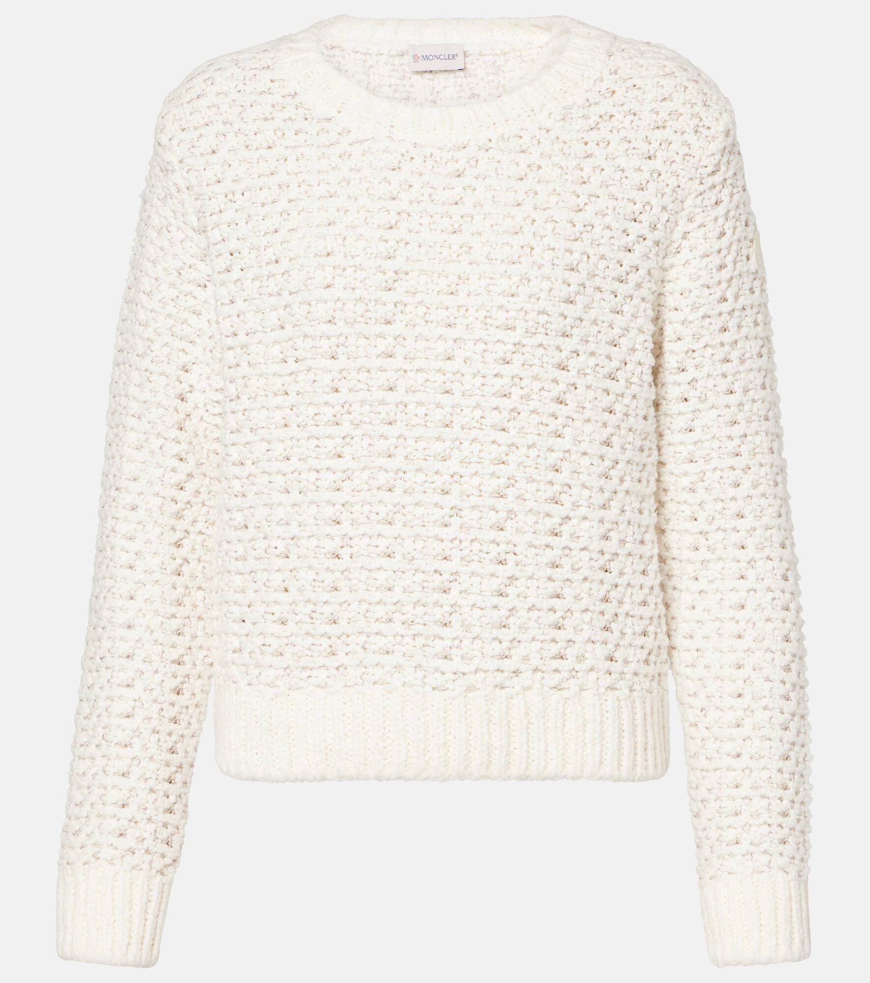 Cotton-blend sweater - 1