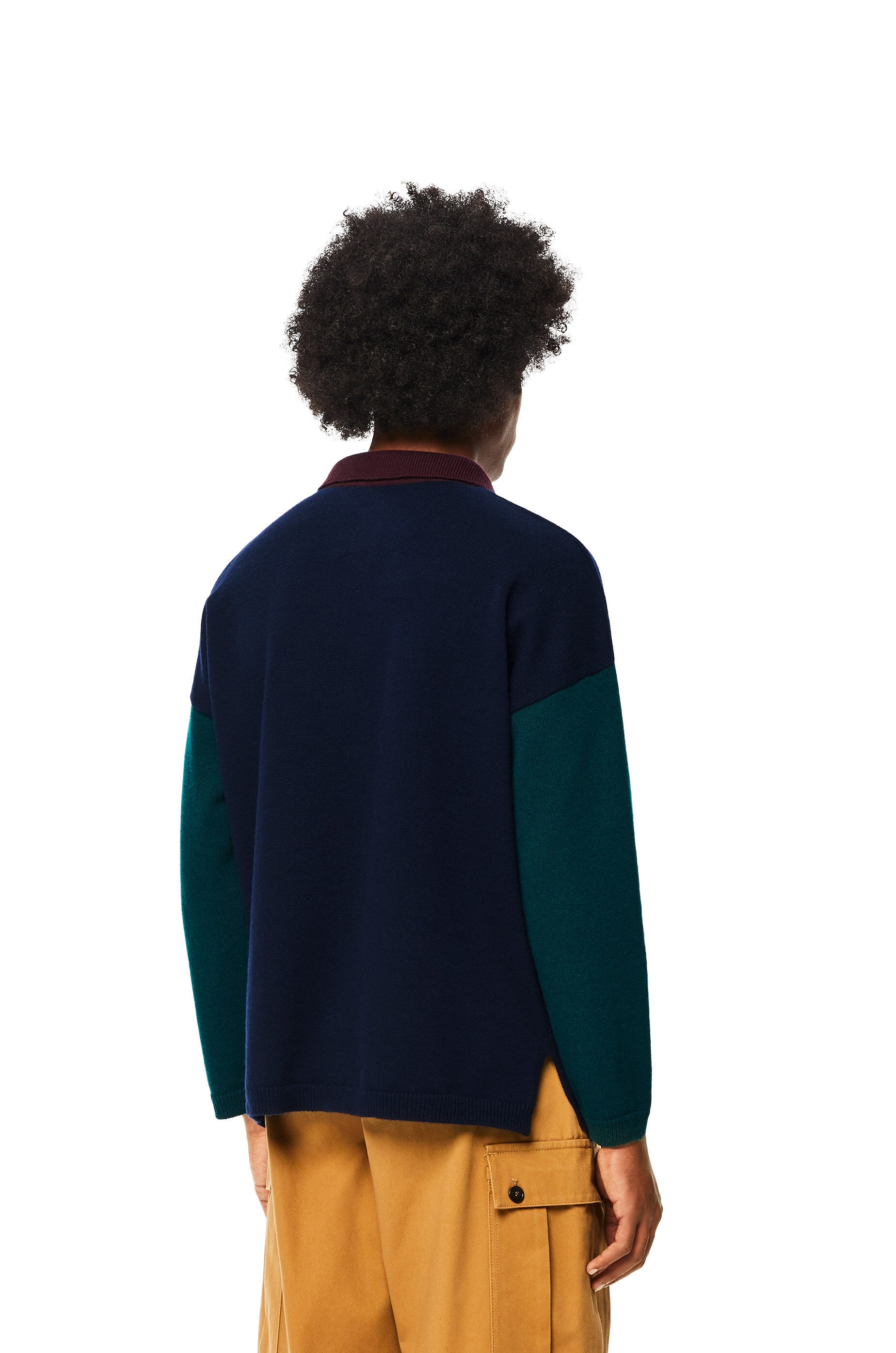 Polo collar sweater in wool - 4