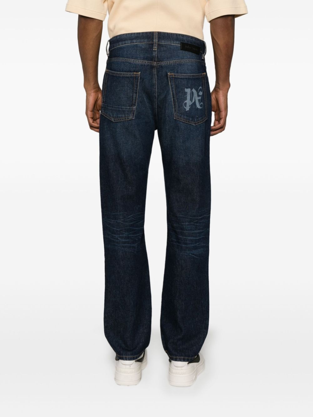 mid-rise straight-leg jeans - 4