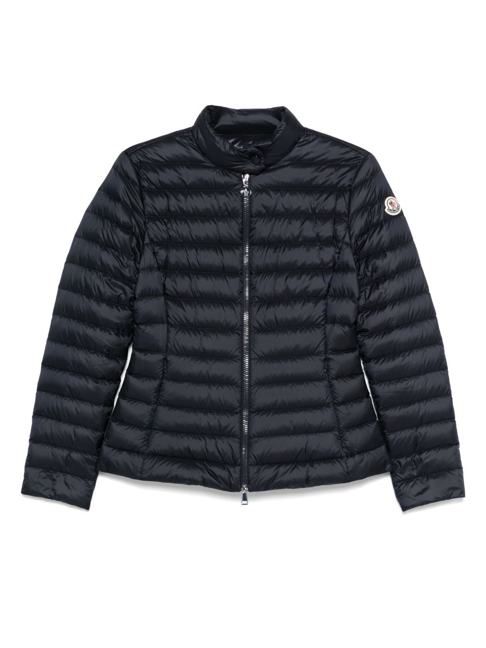 quilted zip-front jacket - 1