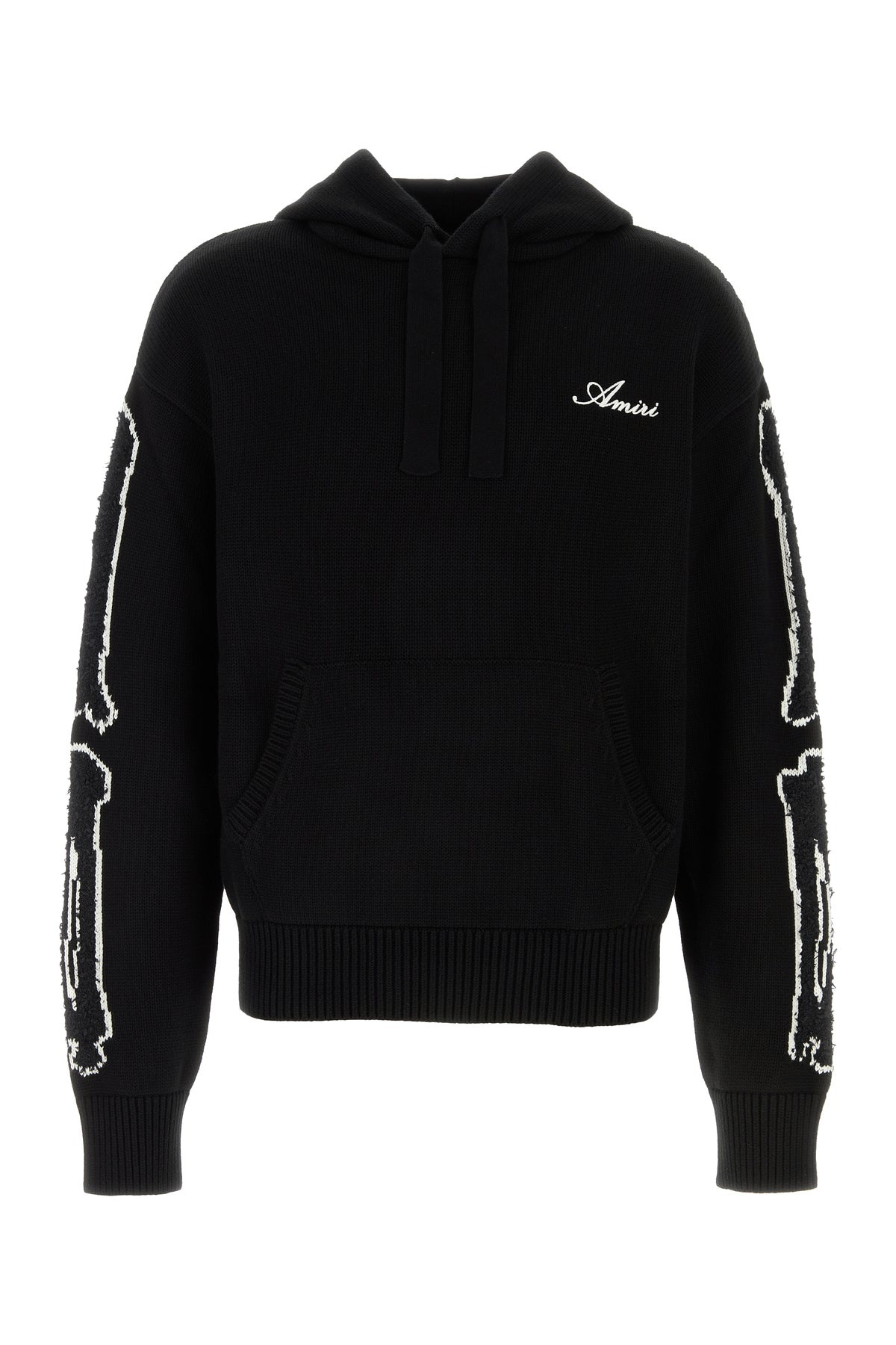 Black cotton blend sweatshirt - 1