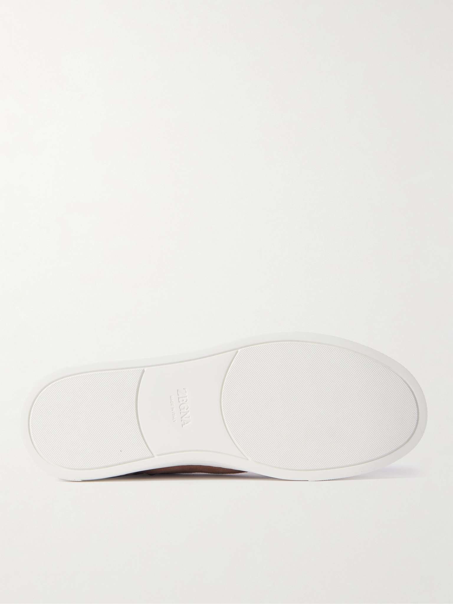 Triple Stitch Suede Sneakers - 7