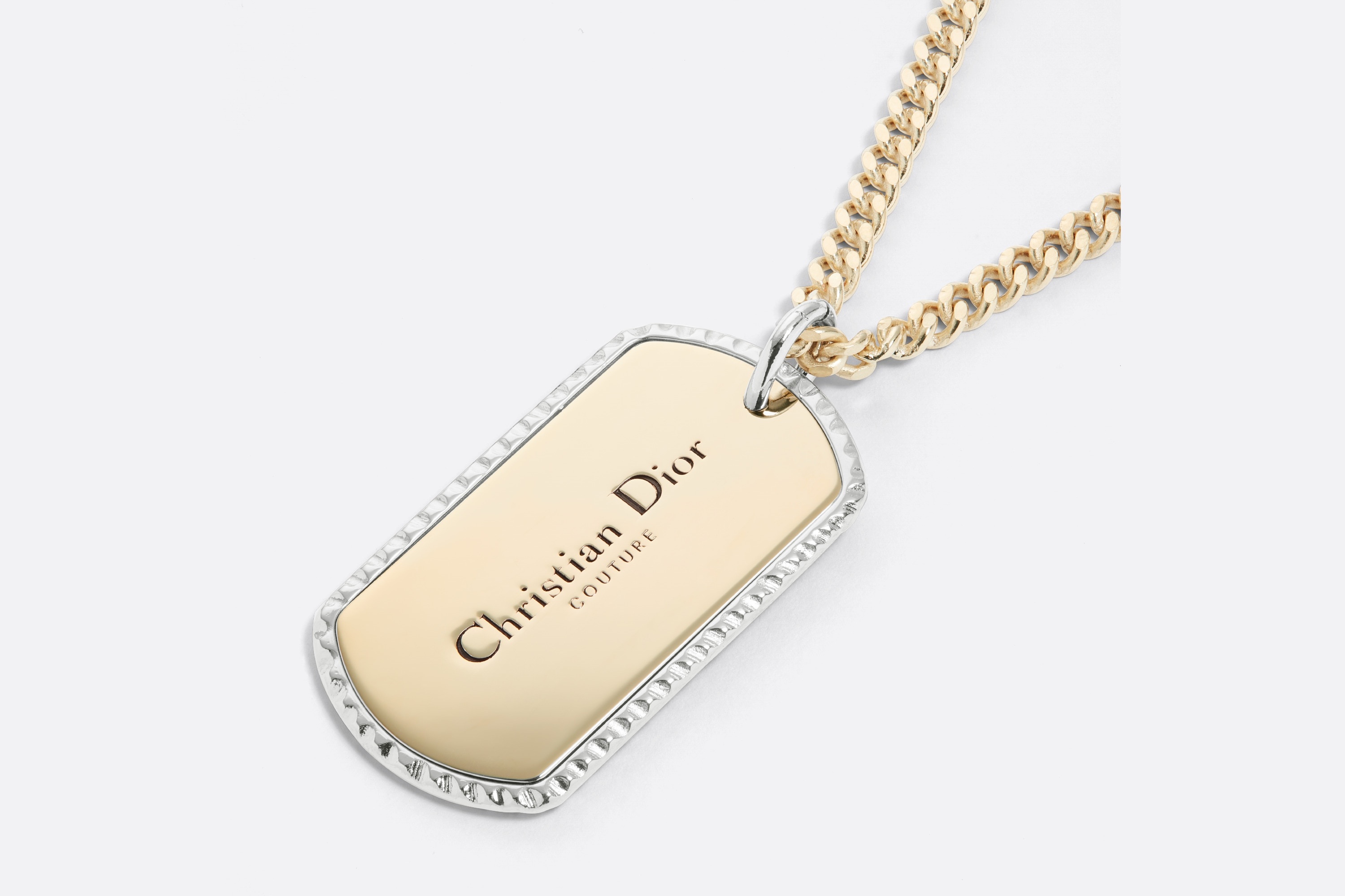 Christian Dior Couture Plate Pendant Necklace - 3